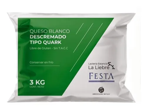 Queso tipo Quark descremado sachet x 3 kg Festa