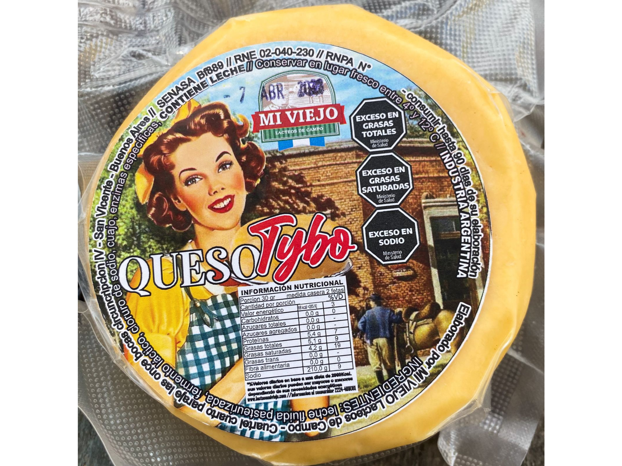 Queso criollo clásico hormitas x 0,500 kg Lácteos Mi Viejo