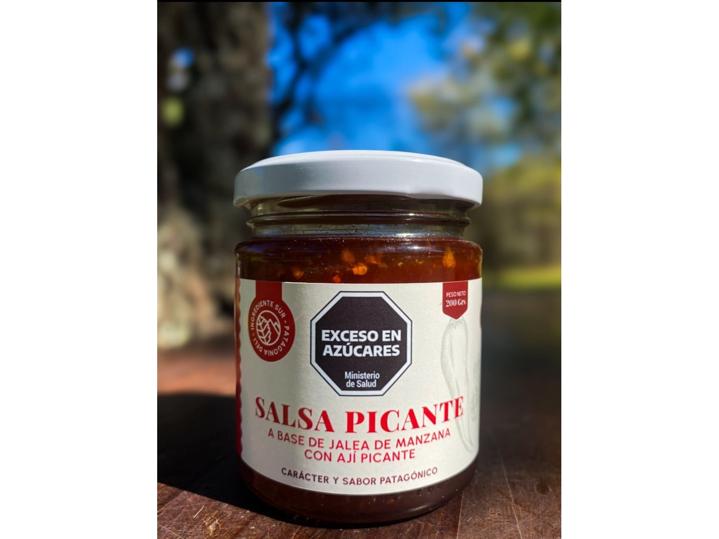 Salsa de ají picante con suave ahumado x 200 grs Ingrediente Sur
