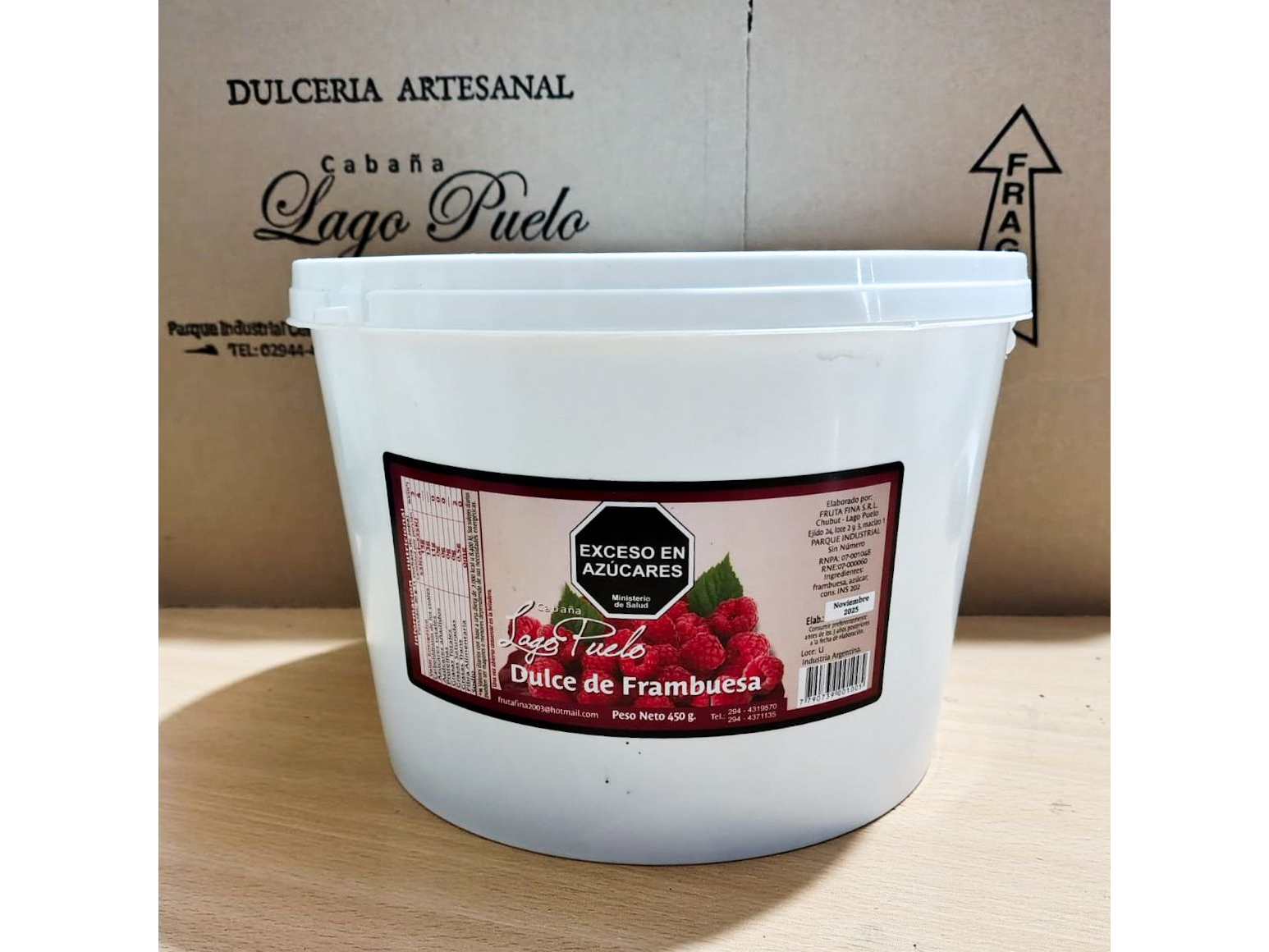 Dulce de Frambuesa x 5 kg Cabaña Lago Puelo