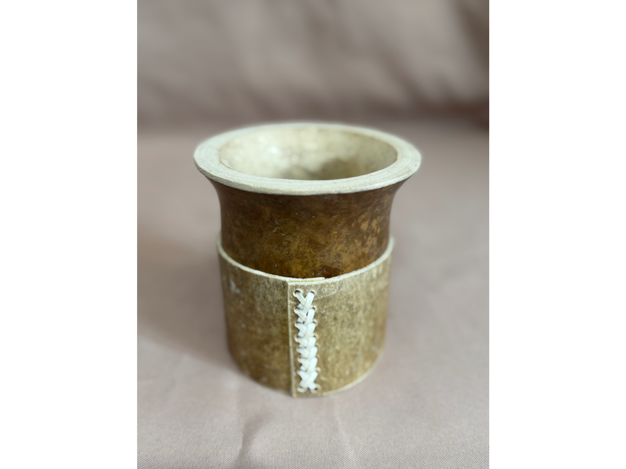 Mate criollo con base de cuero #008