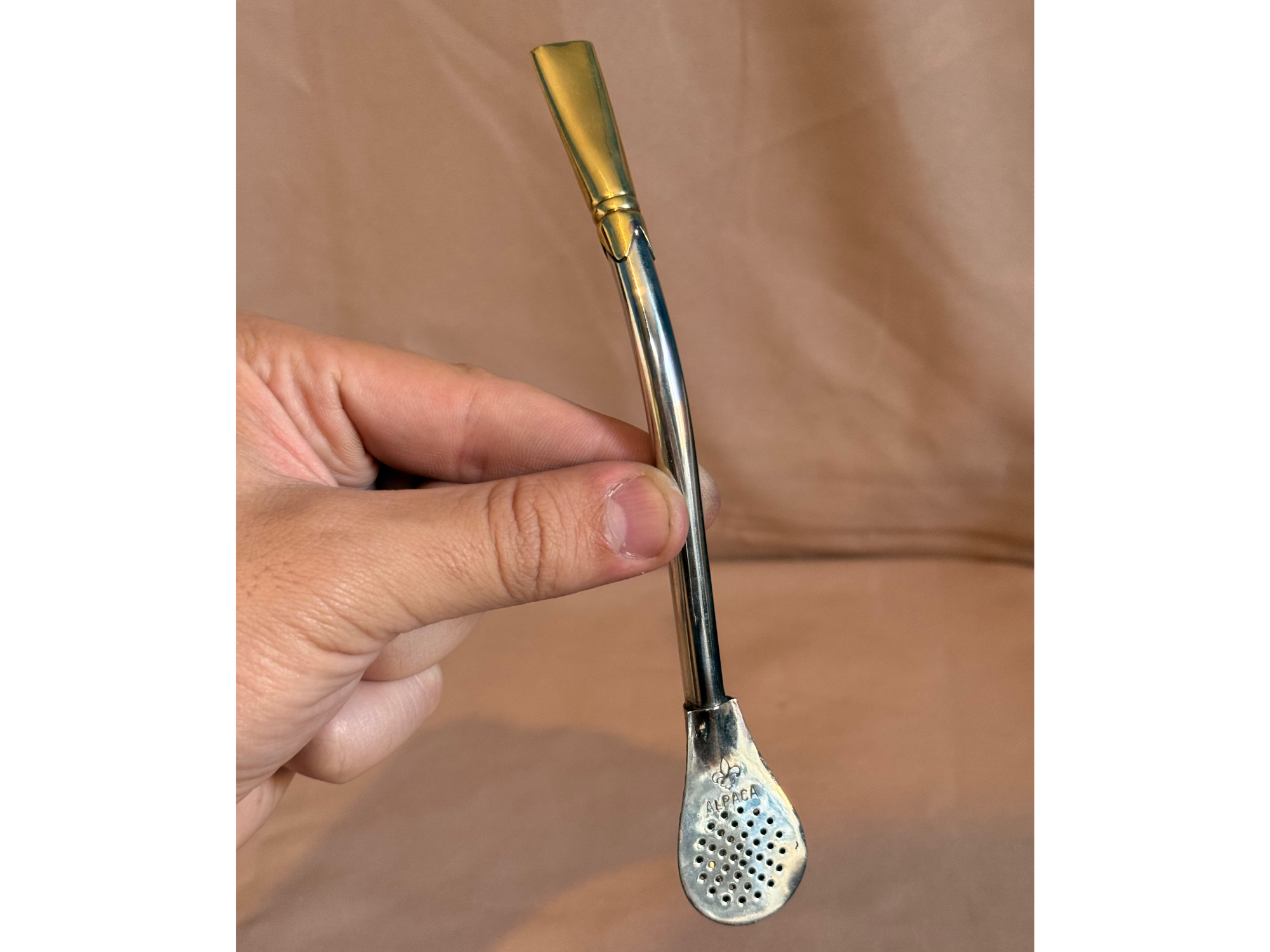 Bombilla pico rey alpaca