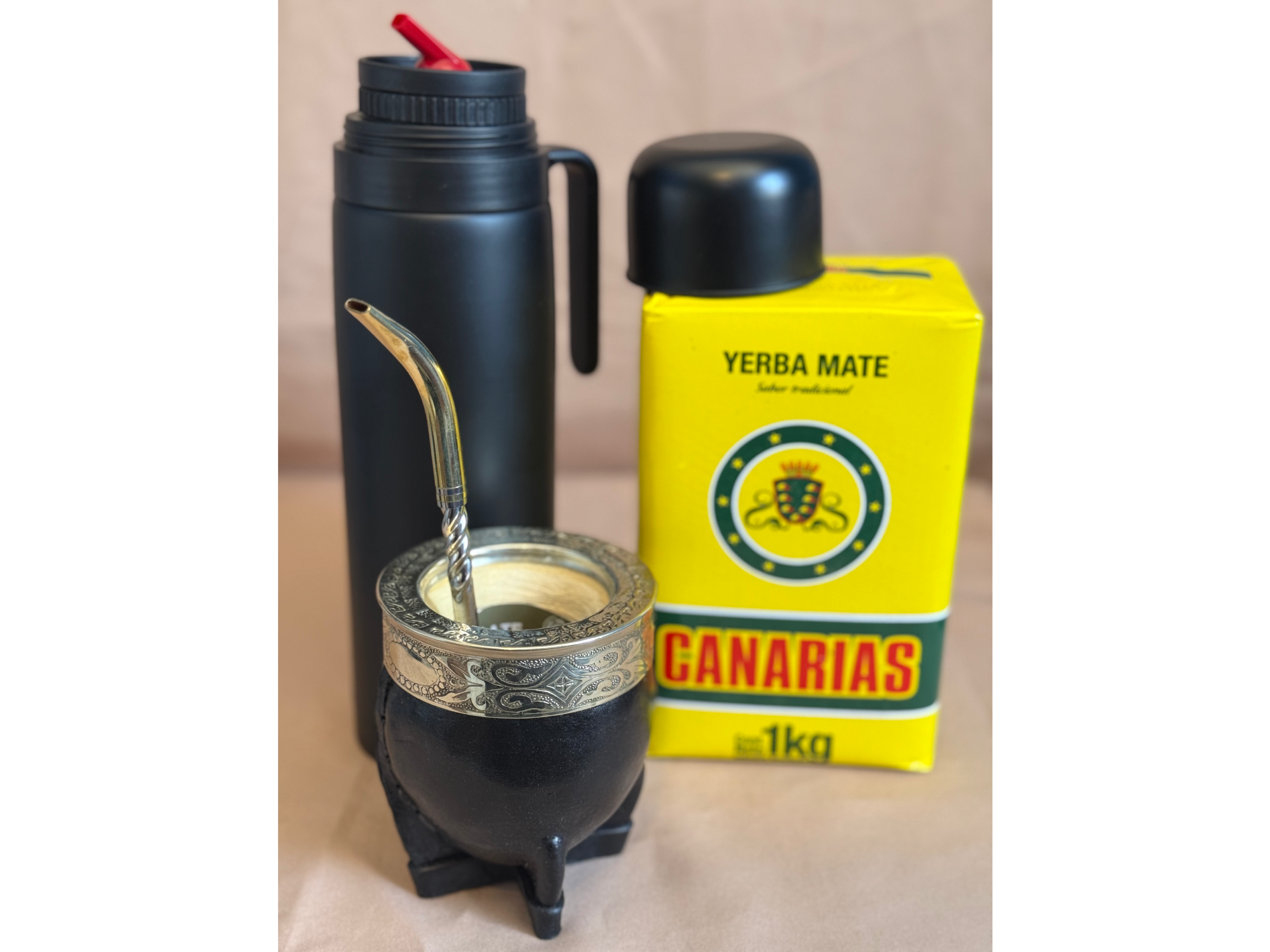 Promo 1:Mate imperial+bombilla+termo+yerba