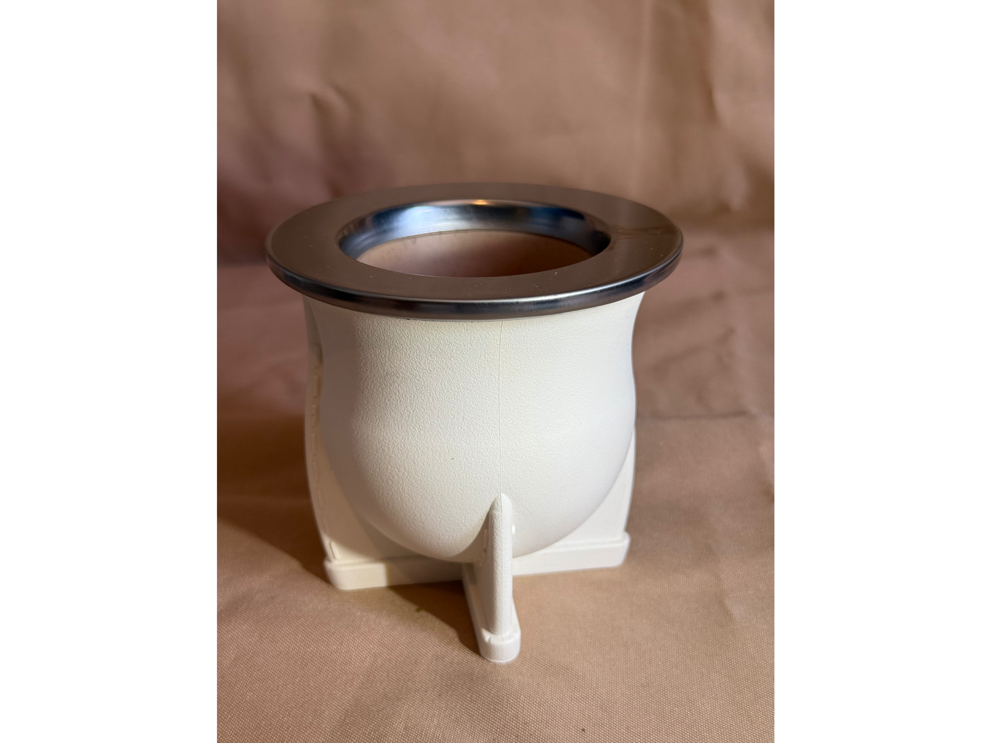 Mate camionero de PVC blanco