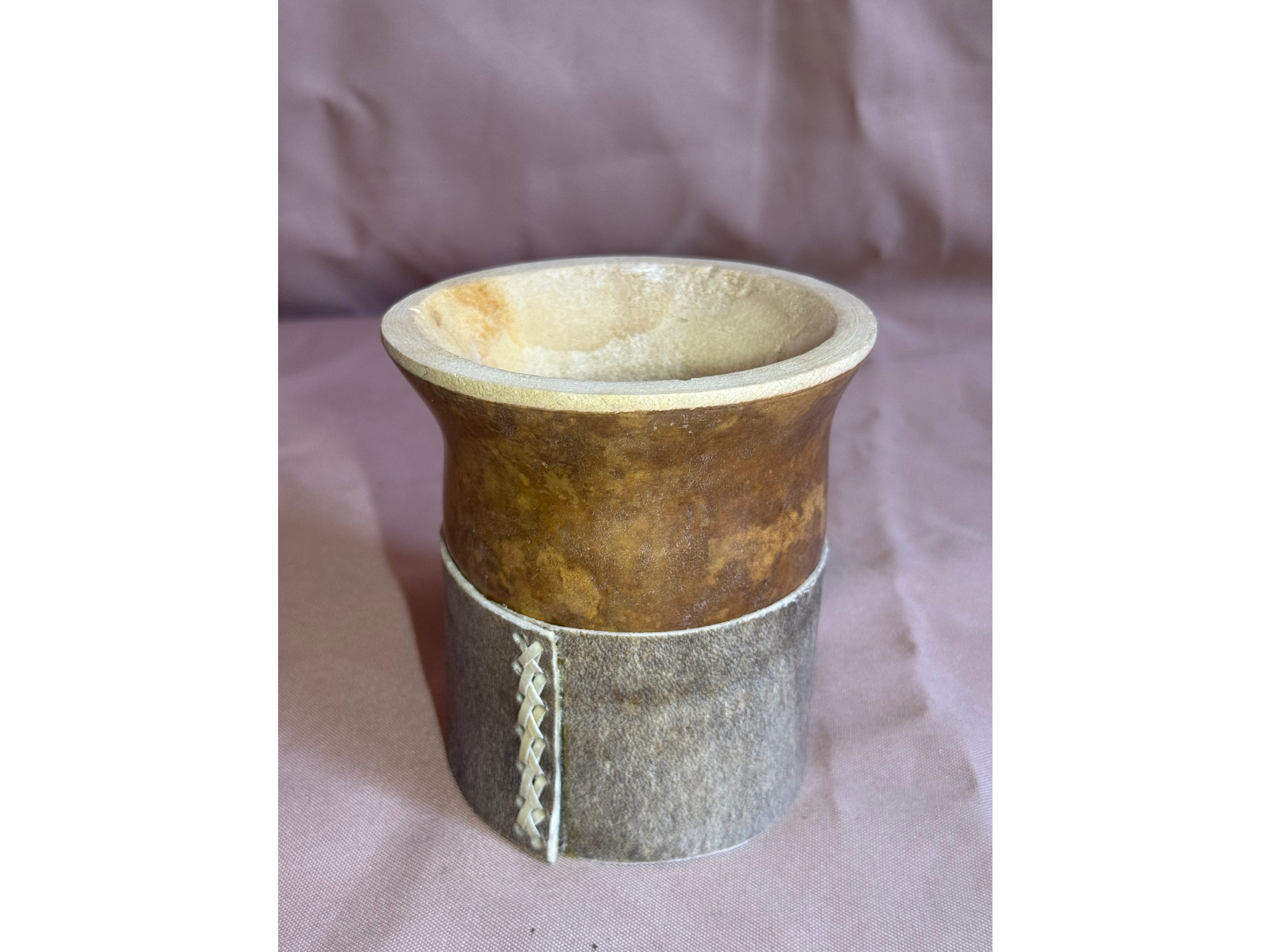 Mate criollo con base de cuero #003