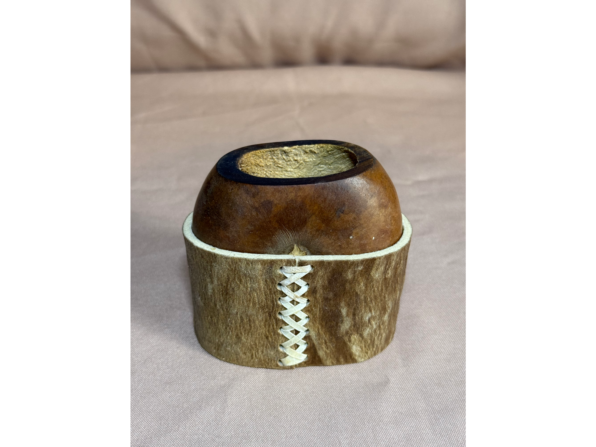 Mate galleta con base de cuero #001