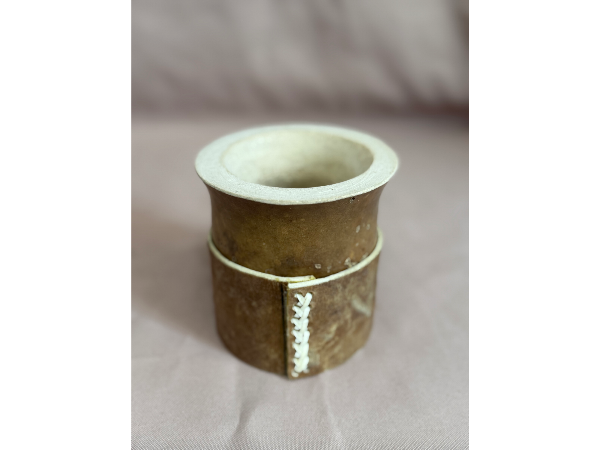 Mate criollo con base de cuero #008