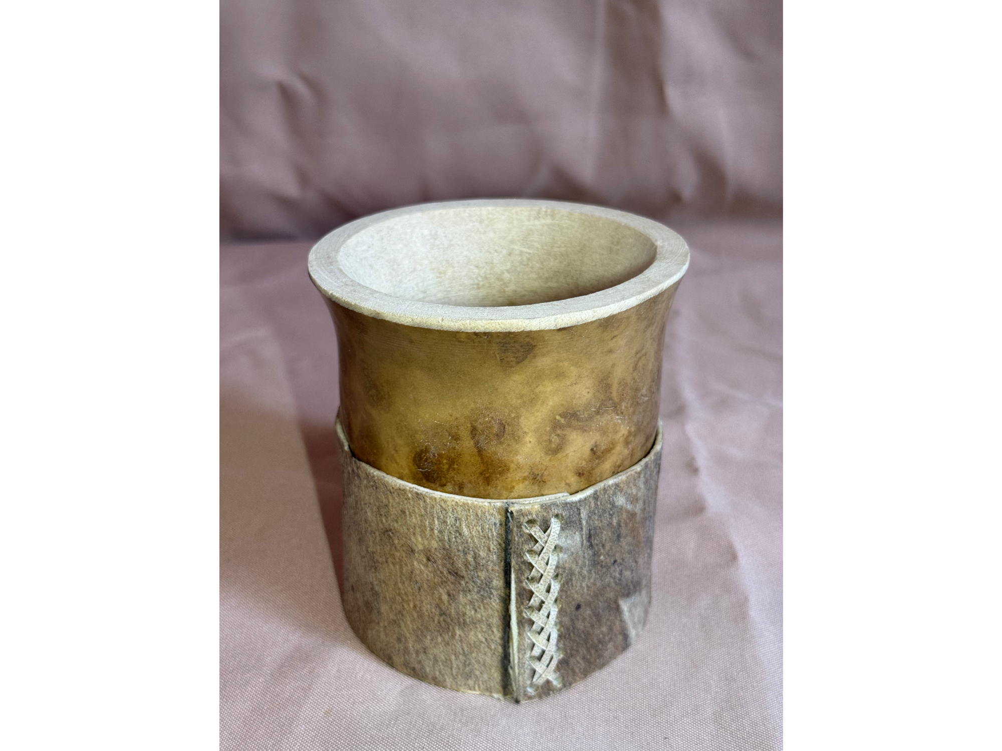 Mate criollo con base de cuero #002