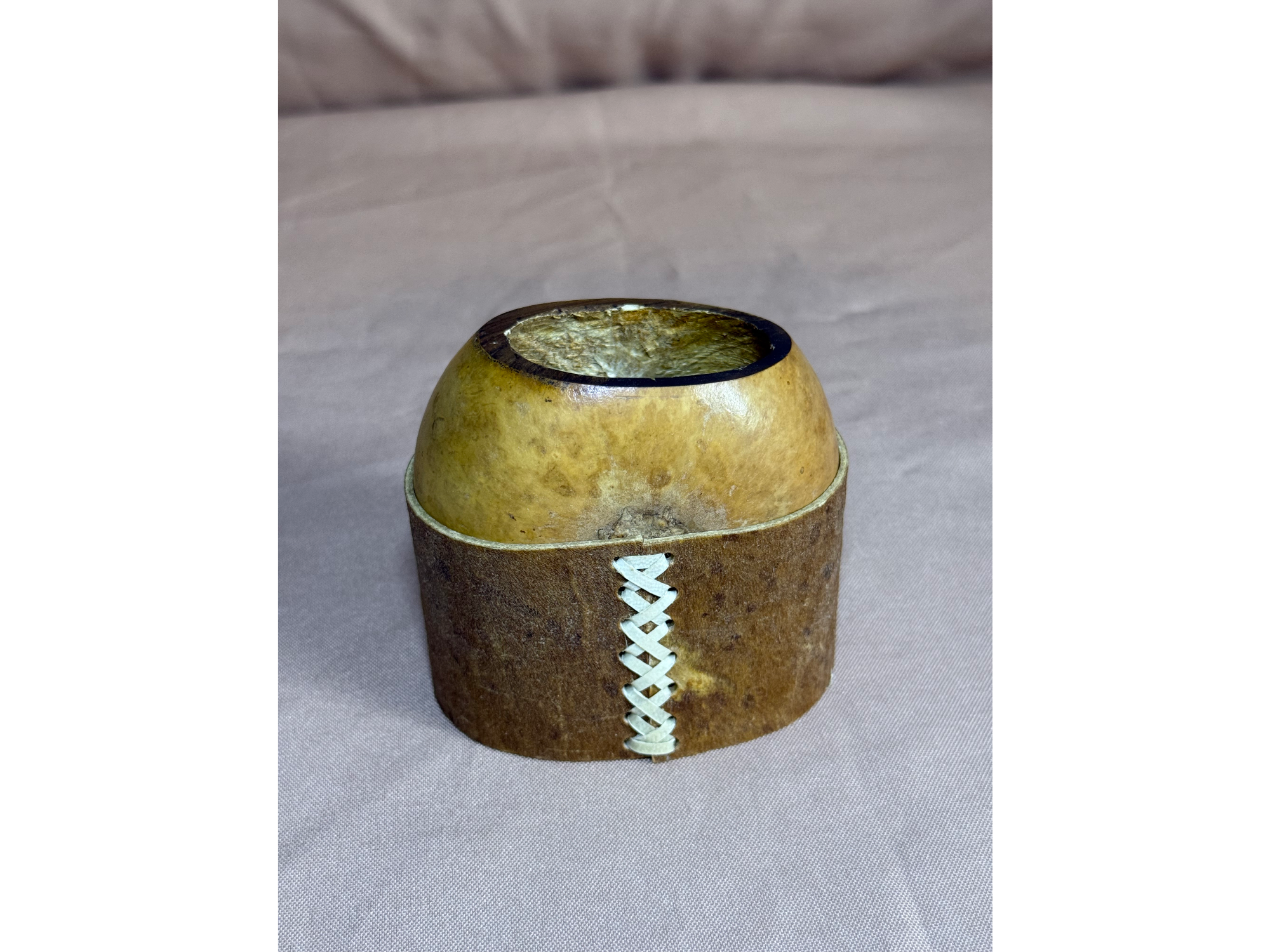 Mate galleta con base de cuero #002
