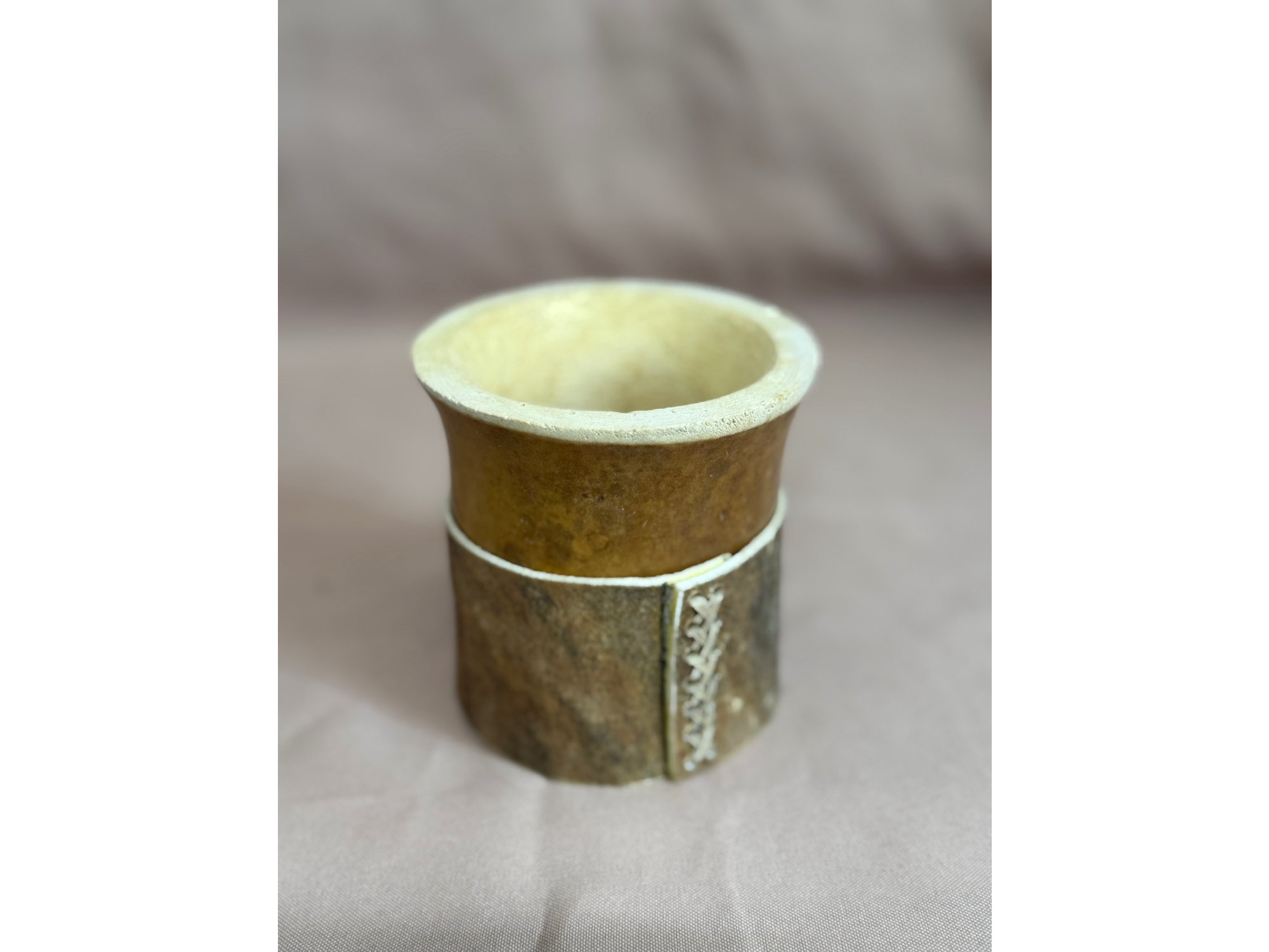 Mate criollo con base de cuero #005