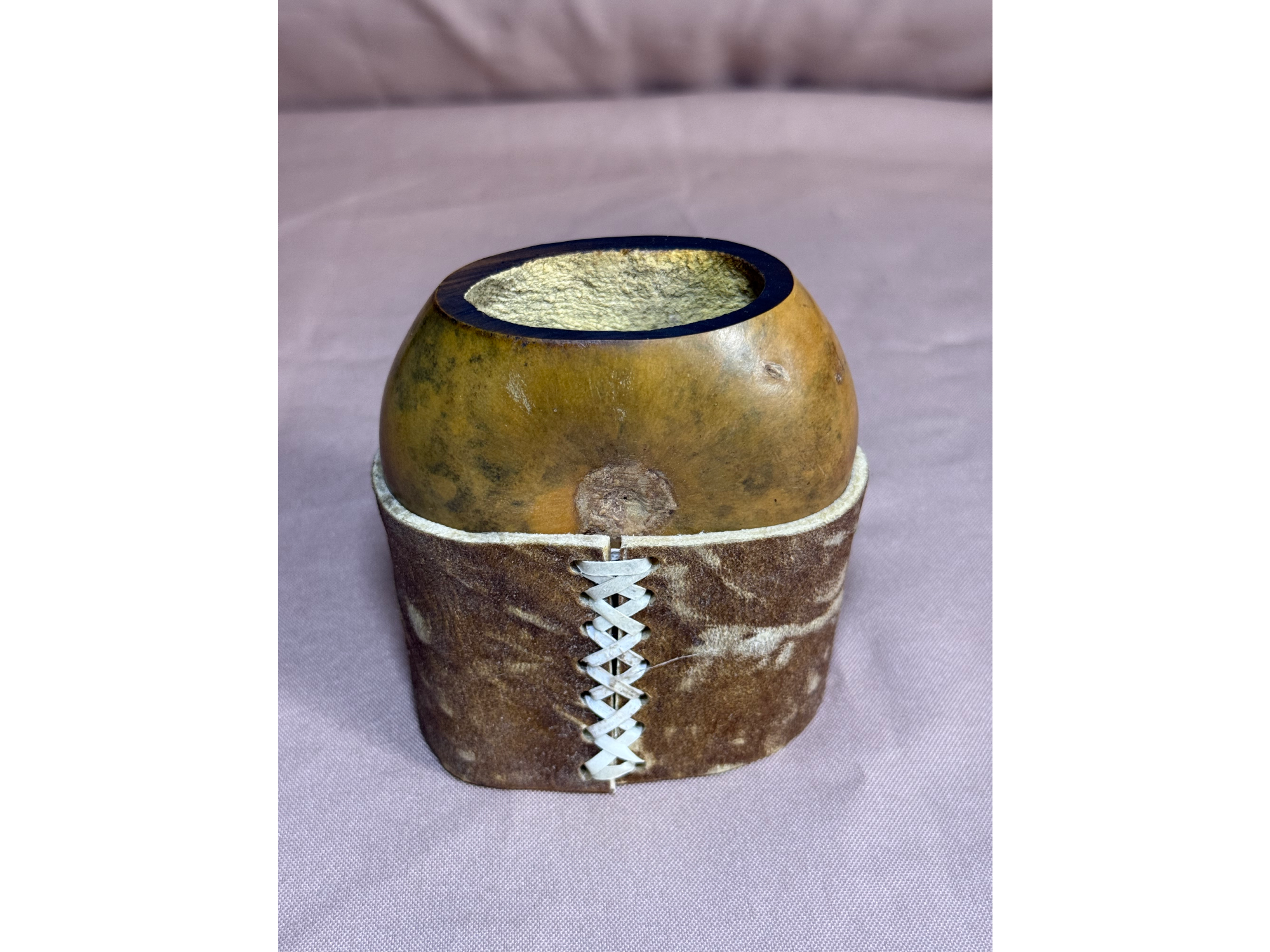 Mate galleta con base de cuero #003