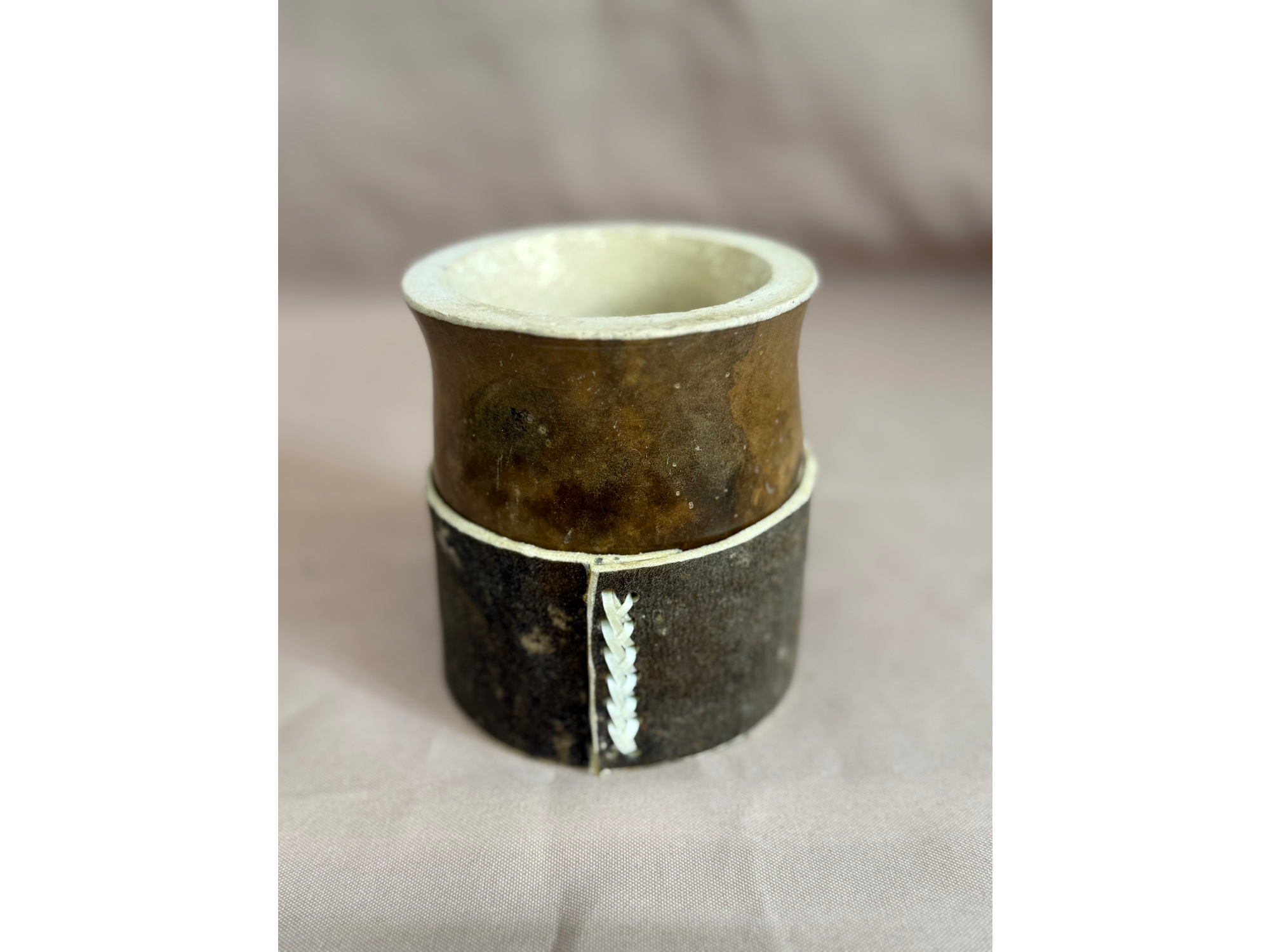 Mate criollo con base de cuero #006