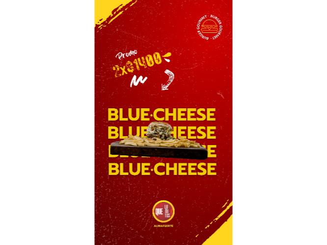 BURGER BLUE CHEESE X2