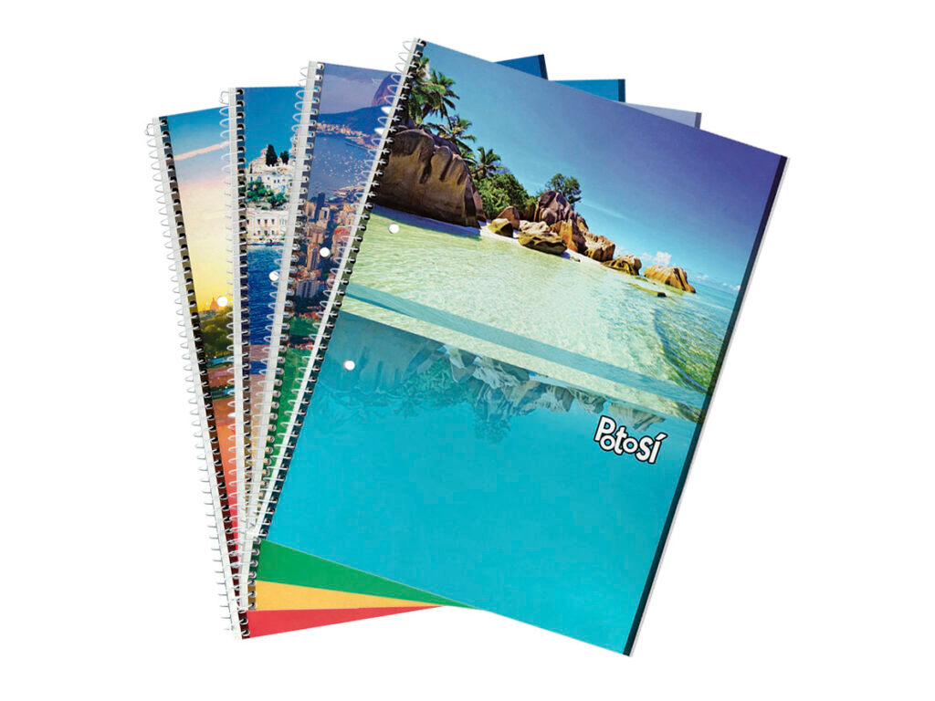 CUADERNO  POTOSI 16 X 21 C/ ESPIRAL X 42 Hjs RAYADO - (Codigo281325)