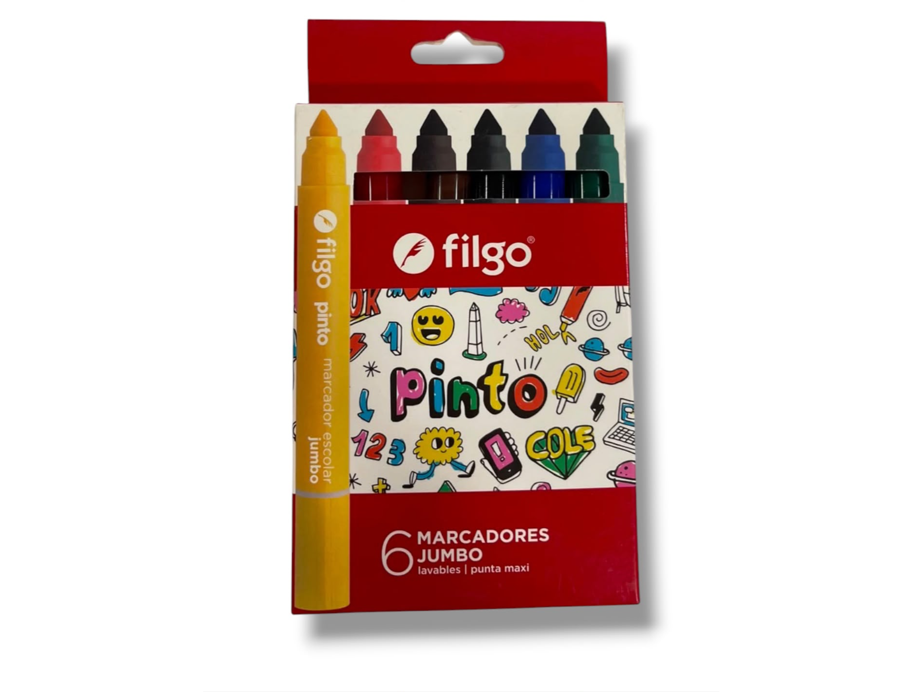 MARCADORES  JUMBO FILGO X6 COLORES - (Codigo 154588)