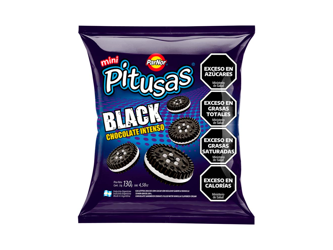 GALLETITAS PITUSAS MINI BLACK X130G (CX30)