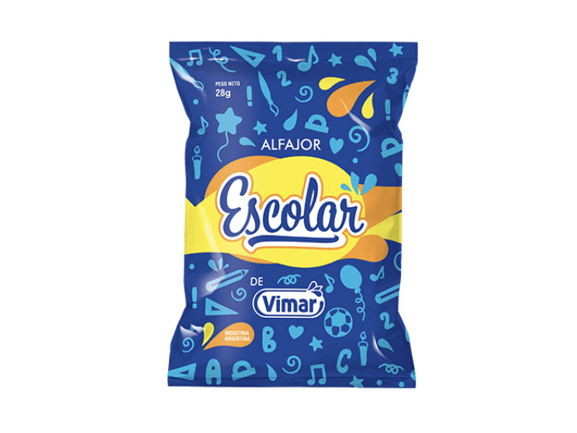 FRACCIONADO ALFAJOR ESCOLAR VIMAR 28 GR (CX60)