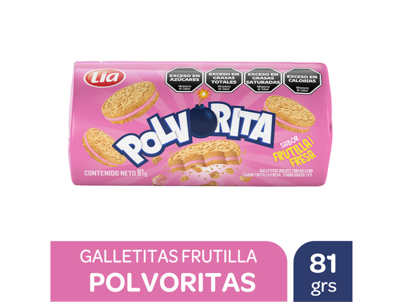 POLVORITA FRUTILLA X 81G (40XB)
