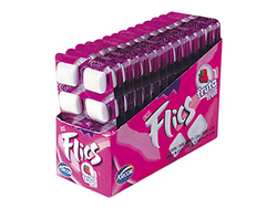 CHICLE SABOR FRUTILLA FLICS CAJA X 14 TABLETAS
