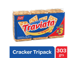 GALLETITA DE AGUA TRAVIATA TRIPACK 324 GR (BX16)