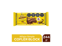 ALFAJOR BLOCK X BANDEJA DE 6 UNIDADES