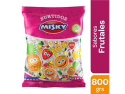 CARAMELOS MASTICABLES SURTIDOS MISKY 800 G (BX10)