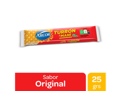 TURRON ARCOR DE MANÍ X UNIDAD DE 25 GR (BX50)