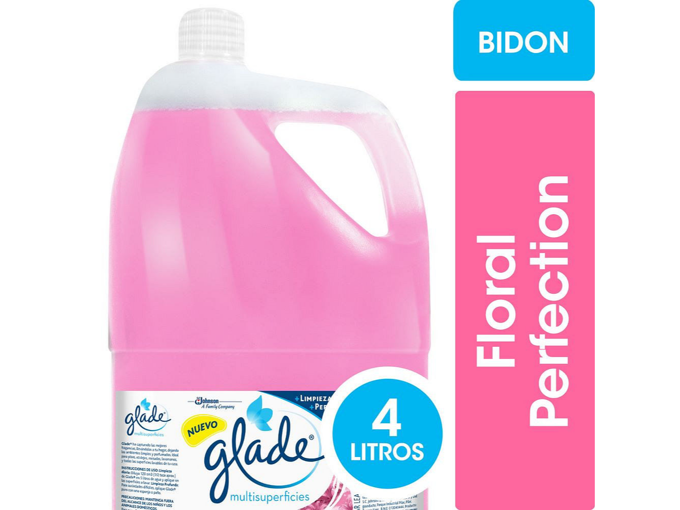DESODORANTE GLADE PARA PISO X 4LTS FLORAL
