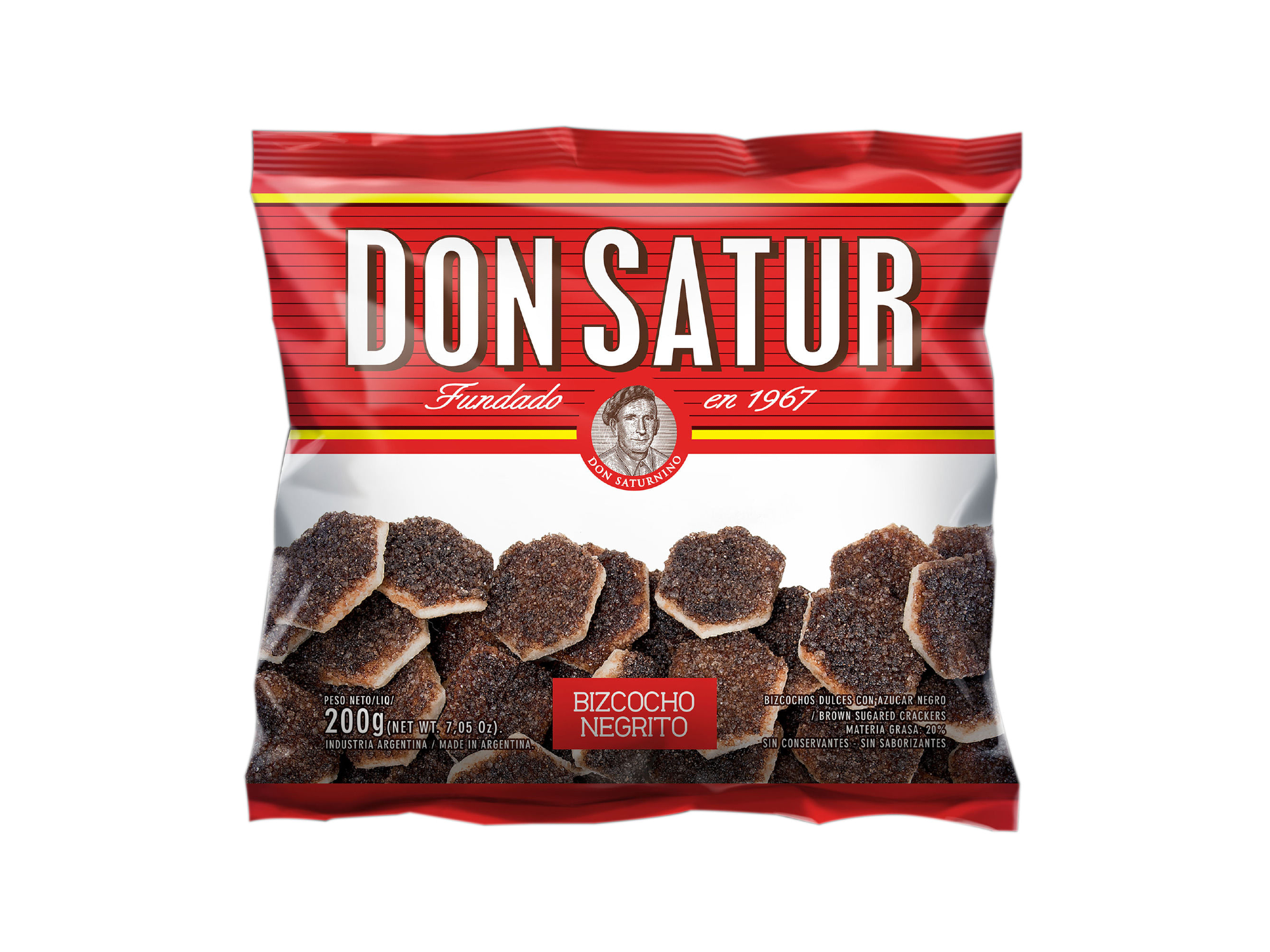 BIZCOCHOS DON SATUR NEGRITOS 200 G.