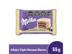 FRACCIONADO ALFAJOR MILKA TRIPL BLANCO X 55 (CJ36)