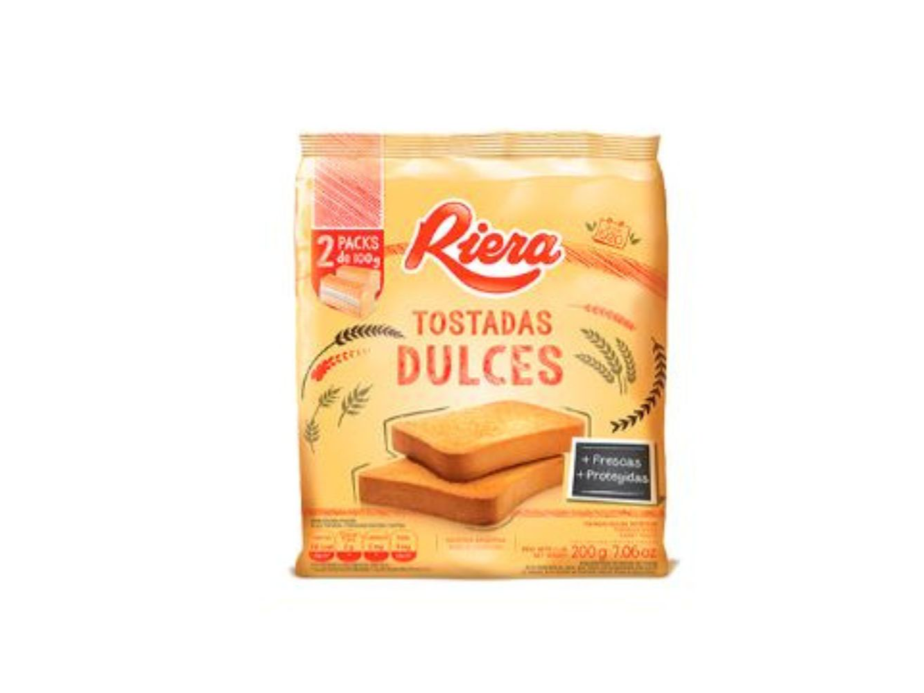 TOSTADAS RIERA DULCES X 200 GR (6XB)