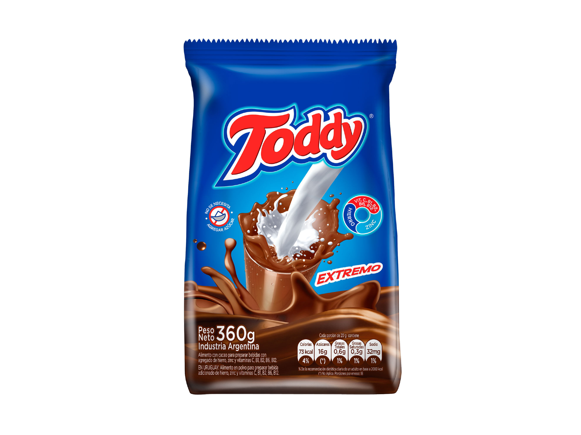 CACAO EN POLVO TODDY X 360 GRS (BX14)