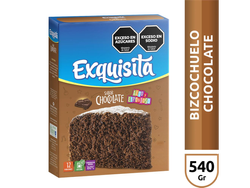BIZCOCHUELO EXQUISITA SABOR CHOCOLATE X 540 GR (6)