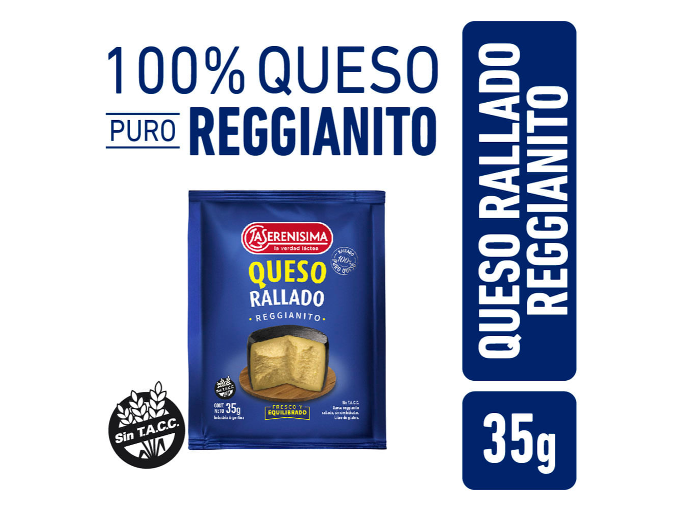 QUESO RALLADO LA SERENISIMA X 35 GRS (CX10)