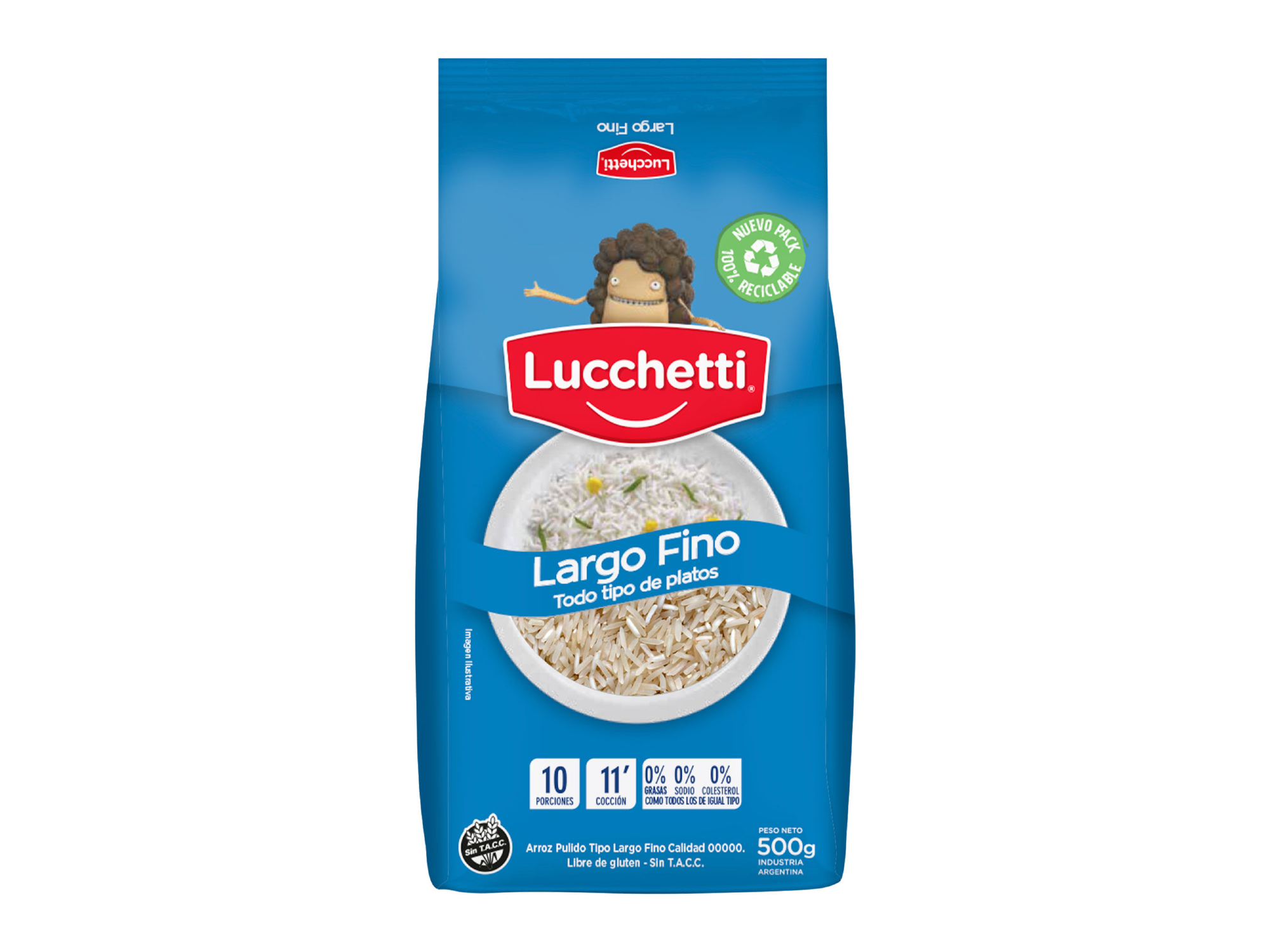 ARROZ LARGO FINO X 500  LUCCHETTI