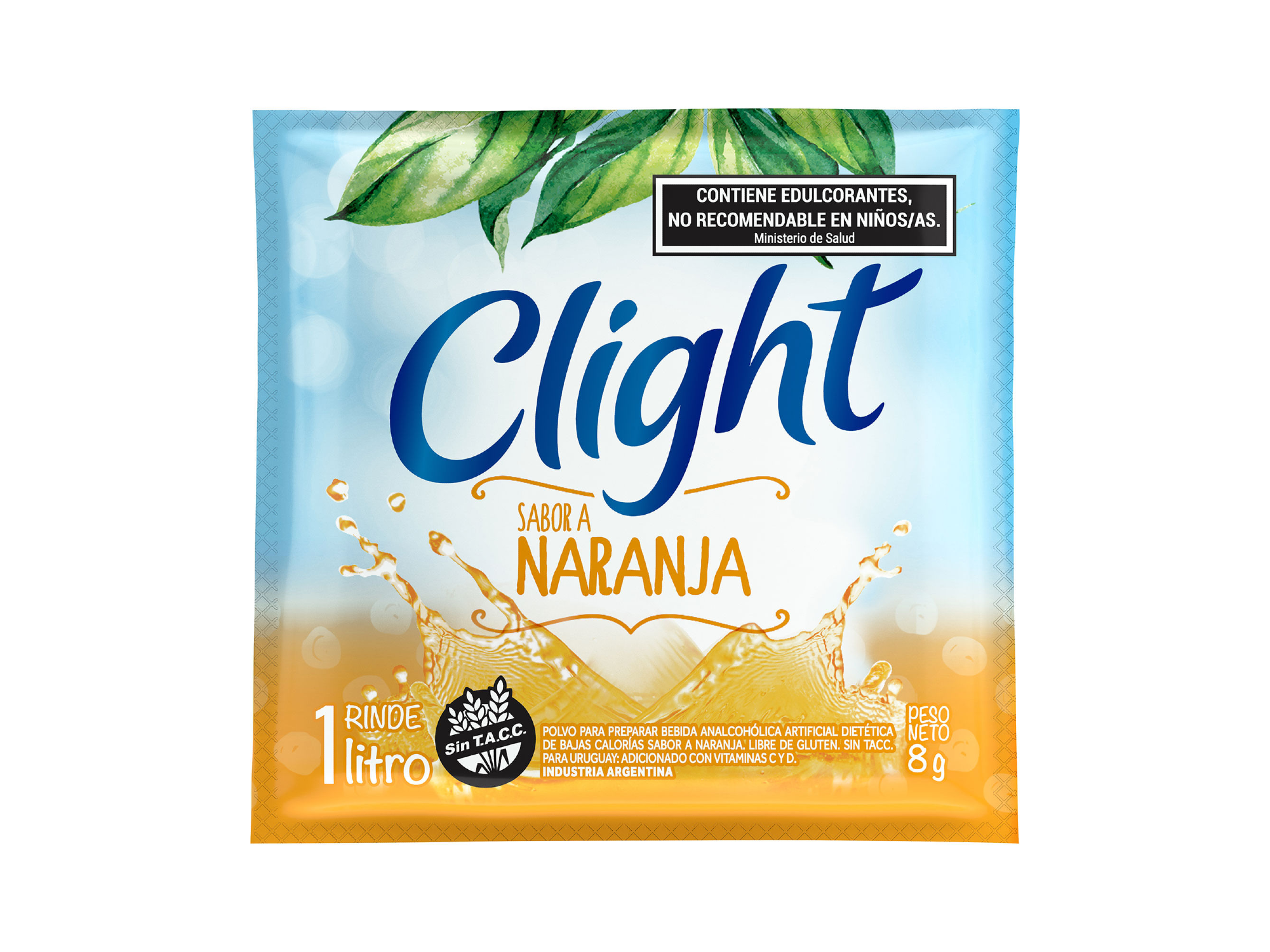 SOBRE CLIGHT NARANJA X 8 GR