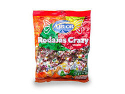 CARAMELOS FRUTALES RODAJAS CRAZY ARCOR 465 GR
