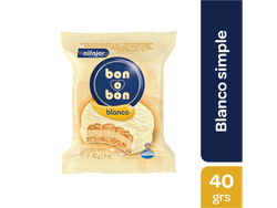 FRACCIONADO ALFAJOR BON O BON BLANCO SIMPLE