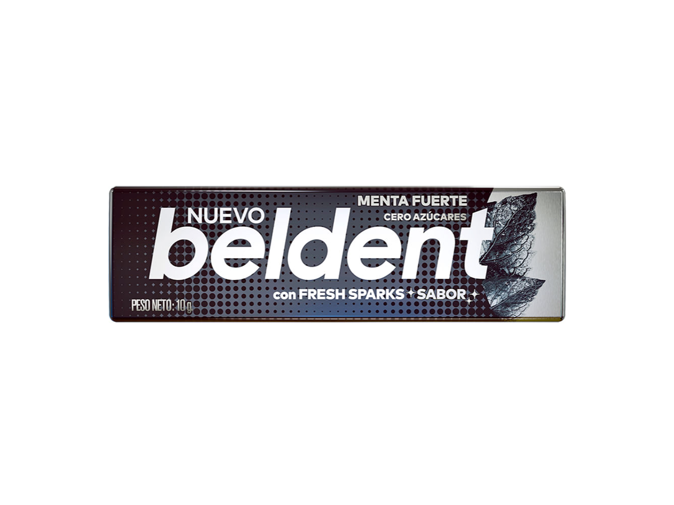 BELDENT CHICLE MENTA FUERTE NEGRO (CX20) (BX20)