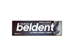 BELDENT CHICLE MENTA FUERTE NEGRO (CX20) (BX20)