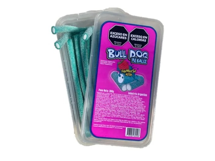 BULL DOG REGALIZ FRAMBUESA 360G  X 56UN