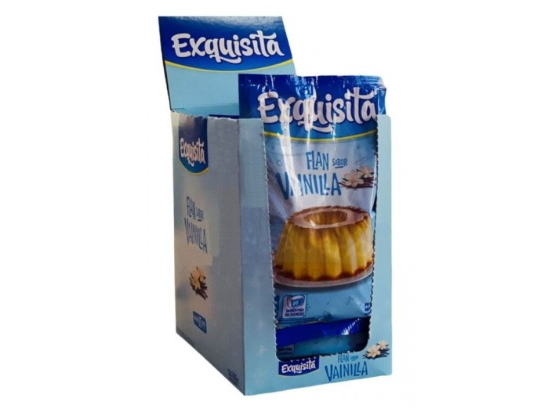 FLAN DE VAINILLA EXQUISITA (CAJA X 15 SOBRES DE 40G )