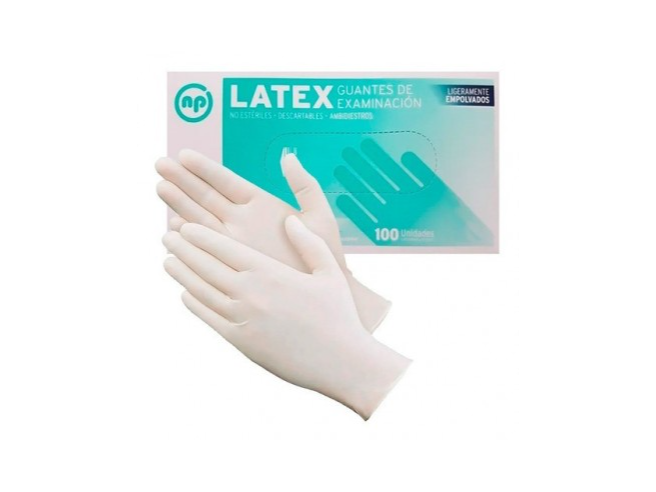 GUANTE LATEX TALLE L (100 UN)