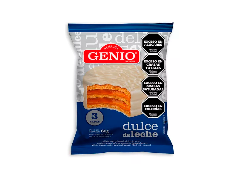 ALFAJOR GENIO BLANCO DDL (BX24)