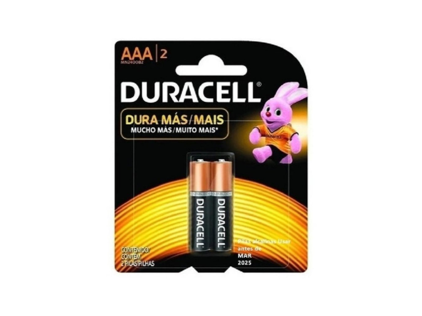 DURACELL AAA  ( LAS DOS UNIDADES )