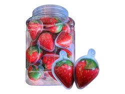 GOMITAS CON FORMA FRUTILLA X30