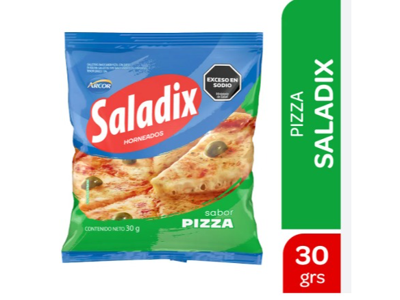 SALADIX  PIZZA BOLSA TIRA X 6 UNID 40G
