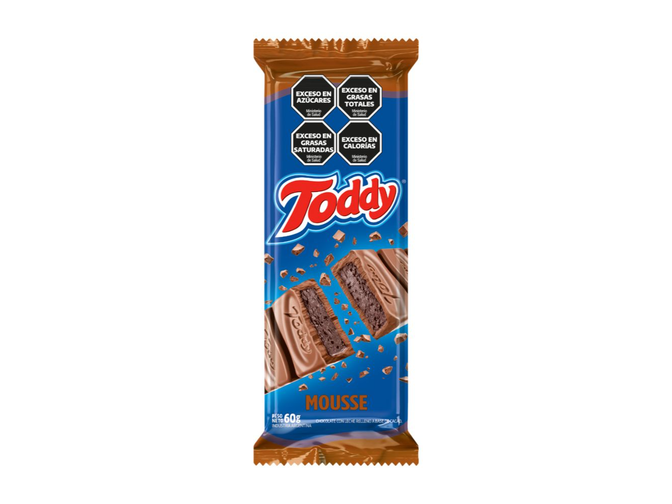 TODDY TABLETA RELLENA MOUSSE 60G