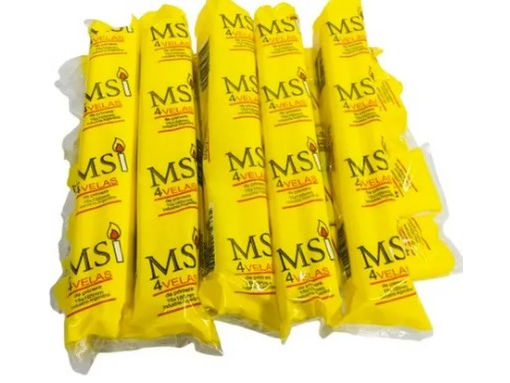 VELAS X 4 UNIDADES 15X185MM