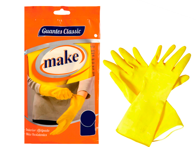 GUANTES AFELPADO MAKE MEDIANO 1 UN (BTOX144)